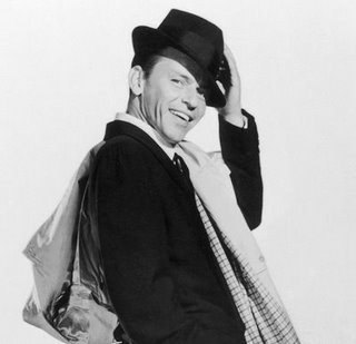 frank sinatra frank sinatra portrait suit hat coat over shoulder