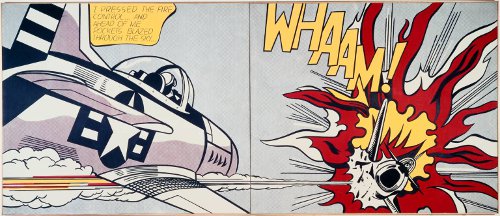 His most famous work, "Whaam" was taken from DC Comics' "All American Men of War," published in 1962.