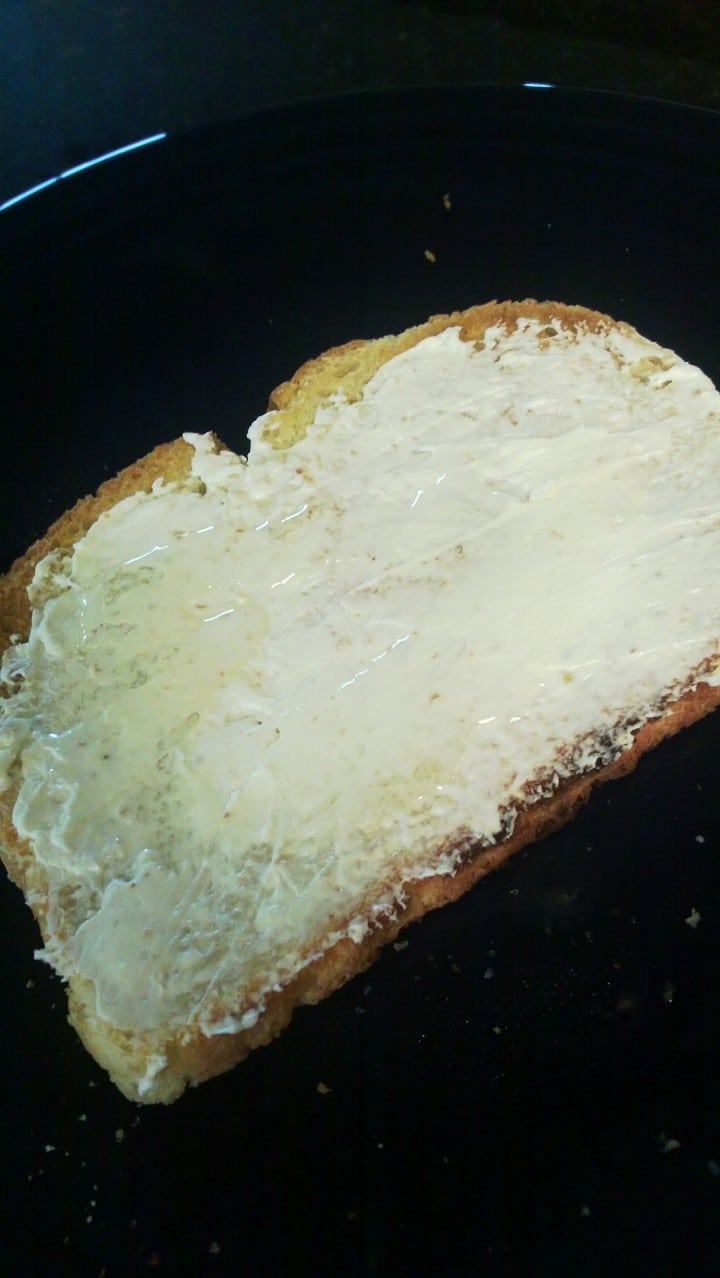 You can the drizzled oil if you look close enough.