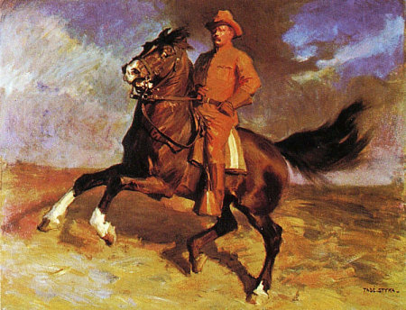 theodore roosevelt rough rider painting