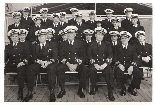 vintage navy officers