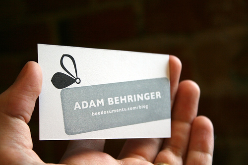 men's modern calling card