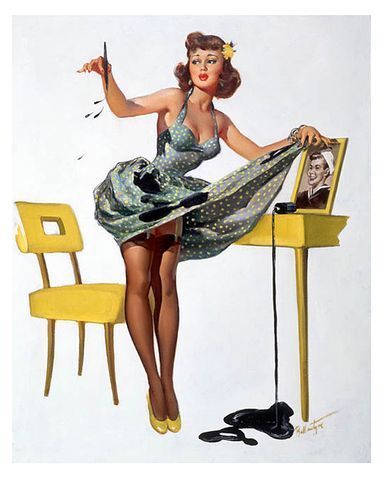 classic pin up drawings