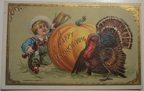 vintage thanksgiving card