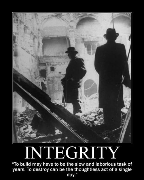 integrity - Motivational Posters: Winston Churchill Edition (Part I): via 	@ArtofManliness