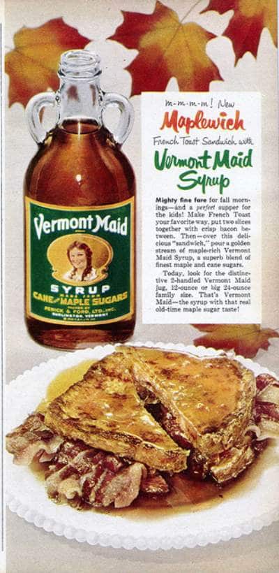 maplwich vermont maid maple syrup vintage ad advertisement