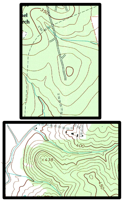 Why can't contour lines ever cross each other?
