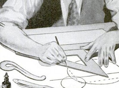 A man is crafting a piece of wood.