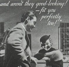 A vintage car ad featuring a stylish man in boots as your guide