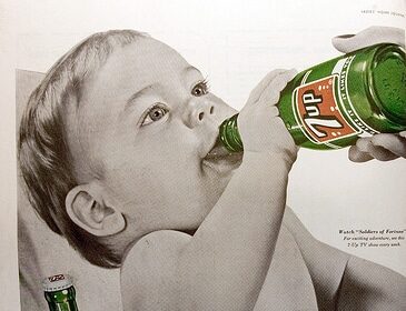 A baby, showcased in the 