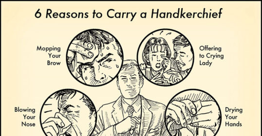 6 reasons to always have a handkerchief in your pocket.