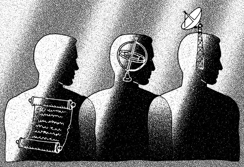 An other-directed illustration featuring a group of people.