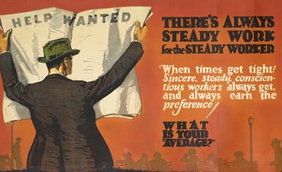 Vintage-inspired business motivational posters