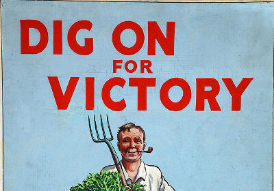 Become a Gentleman Gardener with a dig on for victory poster.