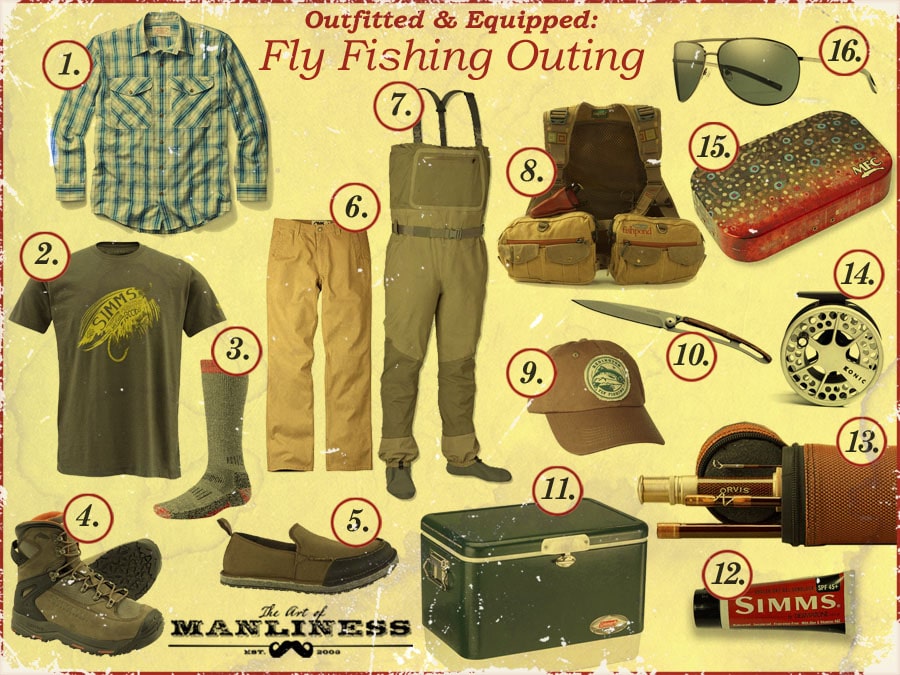 An Equipped Fly Fishing Outing.