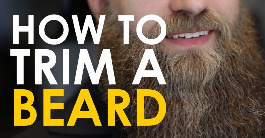 Learn how to trim your beard with this helpful video guide.