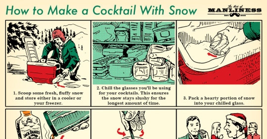 how to make a cocktail drink with snow