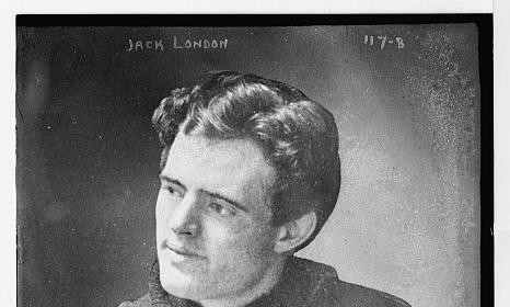 A vintage photo of a man in a sweater, reminiscent of Jack London.