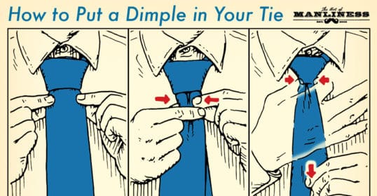Learn the skill of putting a subtle dimple in your tie for a more polished look.