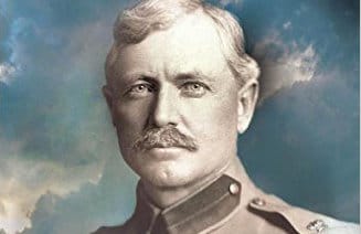 An image of a man in uniform with a mustache, portraying a real-life interesting man.