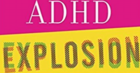 Cover of an ADHD explosion podcast.
