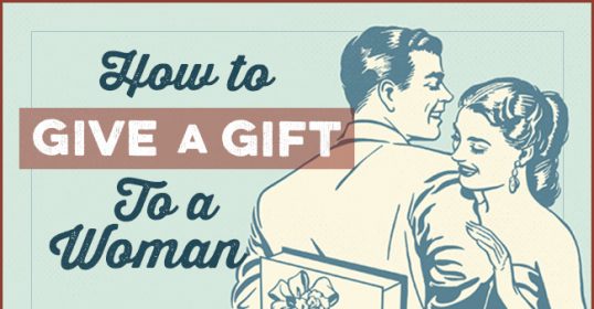 Learn how to give the perfect gift to a woman.