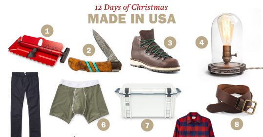 Collection of ten products including tools, clothing, and accessories, numbered and labeled as 