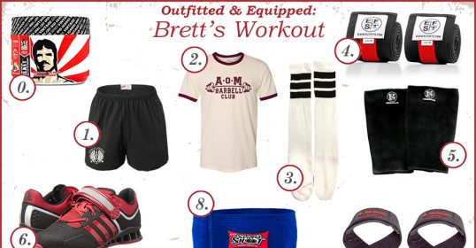 Brett's weightlifting workout.