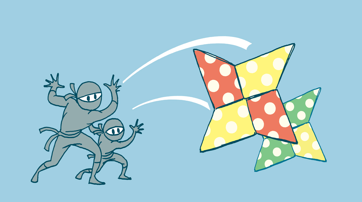 Cool Uncle Tricks ninja star ninja.