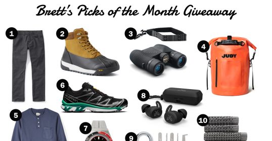 Enter for a chance to win Britt's March 2021 giveaway from Huckberry.