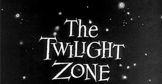 Black and white image of the title 