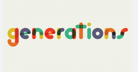 Colorful typographic design of the word 