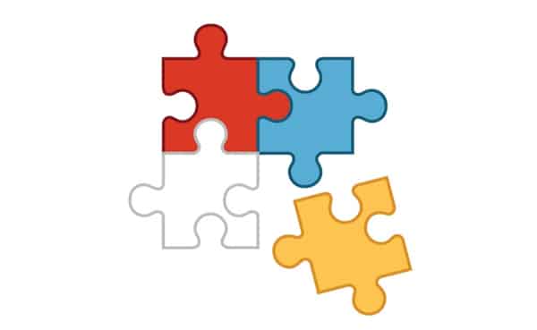 Four interlocking puzzle pieces in red, blue, white, and yellow colors provide insightful analysis on Podcast #917.
