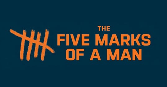 Image of five tally marks followed by the text 