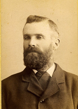 vintage man with full beard portrait late 1800s early 1900s