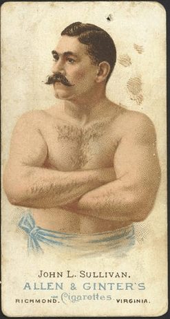 John l Sullivan boxer illustration. 