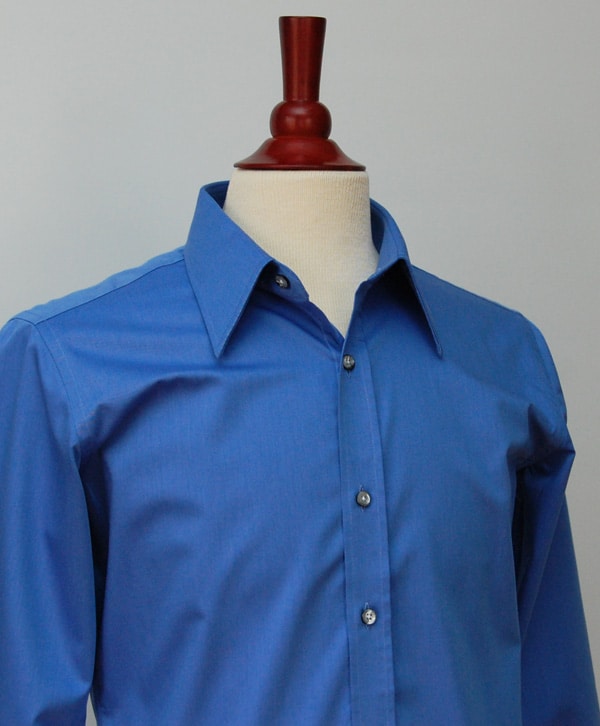 blue collared shirt mens