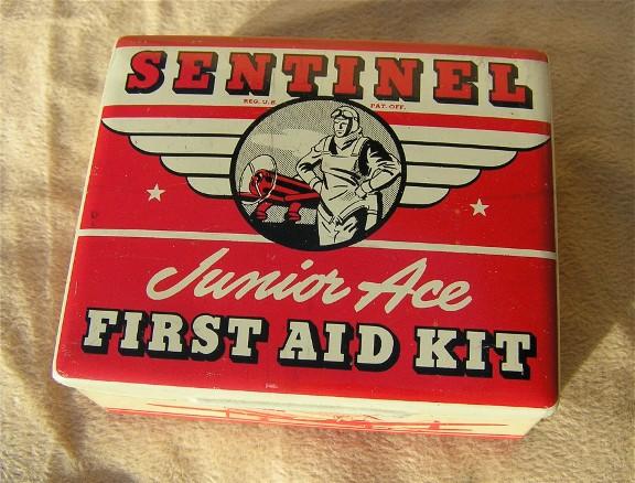 Sentinel junior ace vintage first aid kit.