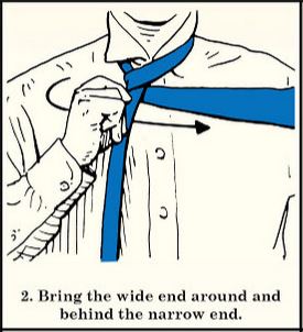 half windsor necktie knot wide narrow end