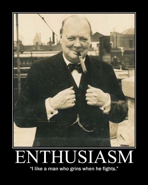 WINSTON CHURCHILL INSPIRATIONAL MOTIVATIONAL QUOTE POSTER FANTASTIC 10