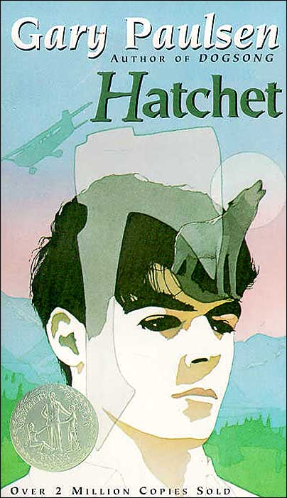 Book cover, hatchet by Gary Paulson. 