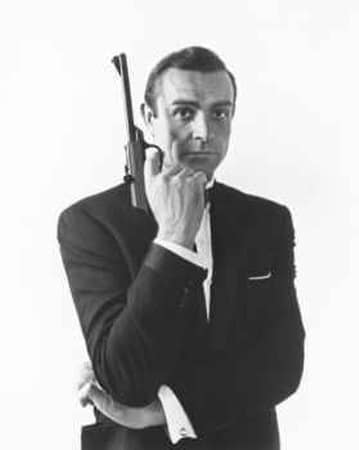 sean connery james bond portrait pistol 