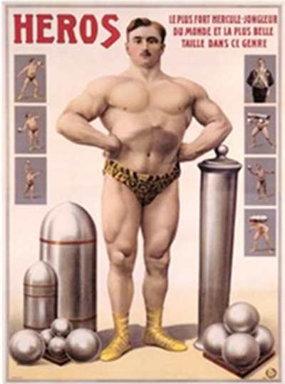Training objects of strongman illustration.