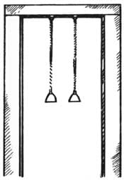 Rings diagram illustration for gymnastics workouts.