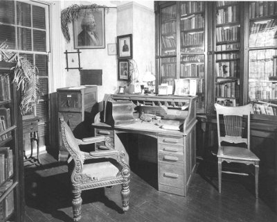 Frederick Douglass cedar library office.