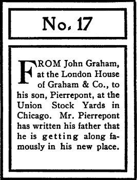 An illustration of letter NO. 17 by John Graham.