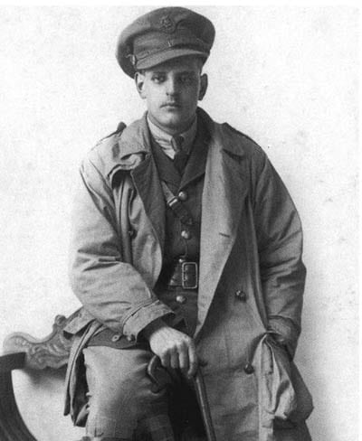 Vintage man wearing Trench Coat.