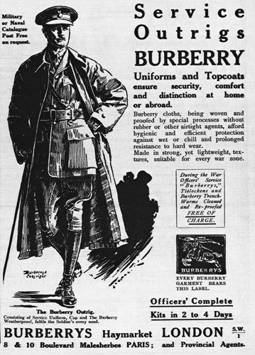 Vintage burberry trench coat ad advertisement.