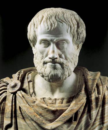 Statue of Aristotle.