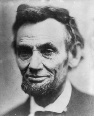 Abraham Lincoln's portrait. 
